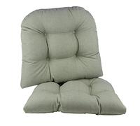 Klear Vu Saturn - Cuscino antiscivolo extra large per sedia, 50,8 x 45,7 x 7,6 cm, set da 2, colore: Celadon