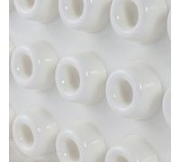 KLEBESHOP24 Bumpons SJ 5009 - Piedini per dispositivi, silenziosi e vibrazioni, in poliuretano con adesivo in gomma naturale, diametro 22 mm, altezza 10 mm, bianco, rotondi, 24 pezzi