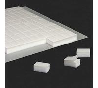 KLEBESHOP24 Cuscinetti adesivi 3D, spessore 3 mm, 6 x 10 mm, 100 pezzi