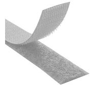KLEBESHOP24 nastro a strappo per cucire, nastro con chiusura a strappo, dimensioni e colore a scelta/grigio chiaro, 20 mm x 3 m