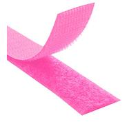 KLEBESHOP24 nastro a strappo per cucire, nastro con chiusura a strappo, dimensioni e colore a scelta/rosa fluo, 20 mm x 3 m