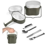 Kleemeiero Porta Pranzo Termico 1.8L Portavivande Termico Contenitore Scaldavivande Scaldavivande Portatile Scaldavivande Acciaio Inox per Scuola/Ufficio/Campeggio con Coltelli, Forchette e Cucchiai
