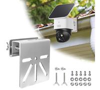 Kleemeiero Supporto per Grondaia in Acciaio Inox Supporto per Telecamera di Sicurezza Solare Supporto Telecamera Supporto per Grondaia Compatibile con Eufy Security SoloCam S340