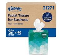 Kleenex Cubo professionale per fazzoletti facciali per affari (21271), scatola di fazzoletti per viso verticale, 6 pacchetti/astuccio, 6 scatole/fascio, confezione da 36 scatole/custodia