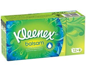Kleenex Custodie Balsam di 12 Pacchetti di Fazzoletti