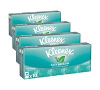 Kleenex Easy Breathe, Fazzoletti di carta, Con Mentolo, 10 Pacchetti (Confezione da 4)