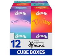 Kleenex Fazzoletti della collezione Take a Moment - 12 scatole cubiche per fazzoletti - In Aid of Mind - Contiene 4 motivi diversi