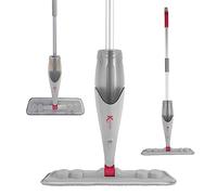 Kleeneze KL029333FEU7 - Mocio spray in microfibra senza pulizia chimica, basta aggiungere acqua, funzione spray, fibre microscopiche, intrappola il grasso, flacone ricaricabile da 600 ml, testa