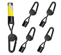 KLEHOPE 5 Pezzi Porta Accendino Allungabile, Porta Accendino, con Ganci, Accessori per Fumo, per Attività All'aperto, Viaggi e Pesca