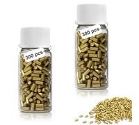 KLEHOPE 600 Pezzi Pietrine Universali Oro - Compatibili Zippo Clipper | 2,2x5 mm, Lega Resistente, 600 Pietrine in Scatola Viaggio, Fiamma Costante, per Zippo Clipper e Accendini Benzina