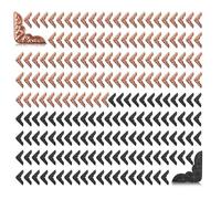 KLEHOPE Protezioni Angolari Metallo, 200 Pezzi Angoli Adesivi per Foto, Adesivi per Foto Album, Ferma Libri per La Decorazione, per Libri, Quaderni, Segnalibri e Album (Nero, d'oro)