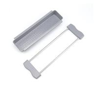 KLEHOPE Scola Piatti Lavandino, Acciaio Inossidabile Scola Borracce, Grigio Accessori Lavello Cucina, con Cestello per Posate, per Famiglie, Ristoranti e Negozi di Tè Latte