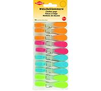 Kleiber 52402 mollette da bucato (10 Pezzi), Plastica, Multicolore, 8 X 1, 4 X 2, 5 cm