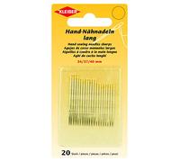 Kleiber 69905 - Aghi da cucito a mano, in acciaio, 34, 37, 40 mm, colore: Argento
