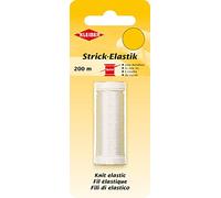 Kleiber 71090 Filo Elastico/Transparenter beilauf Strick, 100% elastomero, Trasparente, 20000 x 0.011 x 0.011 cm