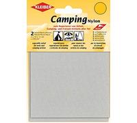 Kleiber autoadesive Impermeabili in Nylon, Stile Tela, 2 Toppe (10 cm x 12 cm ciascuna), Grigio Chiaro, 12 x 10 Centimeters