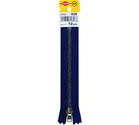Kleiber + Co.GmbH 69806 - Cerniera lampo in metallo, 2,5 x 12 x 5 mm, colore: Blu scuro