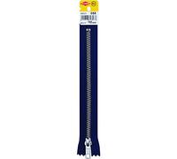Kleiber + Co.GmbH 69823 - Cerniera lampo in metallo, 3 x 18 x 5 mm, colore: Blu scuro