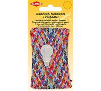 Kleiber + Co. GmbH Nähzopf, Nähnadel und Einfädler Filo da Cucito, infila-ago, Poliestere, Multicolore, 60 cm