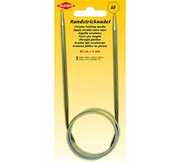 Kleiber + Co. GmbH Rundstricknadel Ferro da Maglia Circolare, Metallo, Grigio, 4 mm
