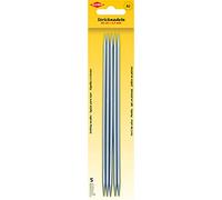 Kleiber + Co. GmbH Stricknadeln/Strumpfspiele Ferri da Maglia/giarretti, Metallo, Grigio, 20 cm x 3,5 mm