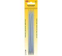 Kleiber + Co. GmbH Stricknadeln/Strumpfspiele Ferri da Maglia/giarretti, Metallo, Grigio, 20 cm x 4,5 mm