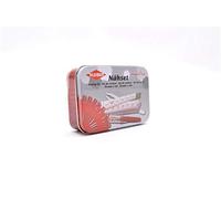 Kleiber - Kit per Cucito in Scatola di Latta, 70 Pezzi, Rosso