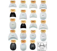 Kleiber KR 8 Spalla con Ganci e Velcro Raglan, 50% Poliammide, Bianco, 13,5 x 11 x 3 cm