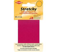 Kleiber Nastro per Riparazioni per Abiti Elastico Termoadesivo 40 x 6 cm, Rosa