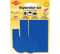Kleiber - Set di Toppe autoadesive per riparazioni di Abiti in Nylon, 5 Pezzi, Blu