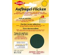 Kleiber - Toppa per riparazioni in Cotone termoadesiva Grande 40 x 12 cm, Verde