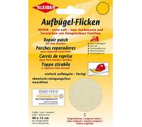 Kleiber - Toppa per riparazioni termoadesiva in cotone 40 x 12 cm per tessuti a maglia fine, crema