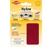 Kleiber - Toppe autoadesive Impermeabili per riparazioni in Nylon, Rosso Scuro