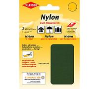 Kleiber autoadesive Impermeabili in Nylon, 2 Toppe ciascuna, Colore: Verde Oliva, ca. 10 cm x 12 cm