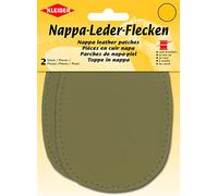 Kleiber - Toppe in Nappa per Gomiti e Ginocchia da Cucire 12,5 cm x 10 cm, Beige, 2 per Confezione