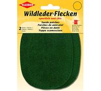 Kleiber - Toppe ovali in Pelle Scamosciata 12 x 10 cm, 1 Paio, Verde