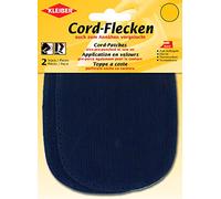 Kleiber - Toppe per Gomiti e Ginocchia termoadesive o da Cucire, Blu Scuro, 2 per Confezione