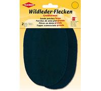 Kleiber - Toppe per Maniche/Pantaloni Grandi di camoscio da Cucire, Blu Marino