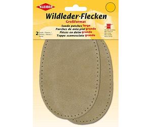 Kleiber - Toppe per Maniche/Pantaloni Grandi DIN camoscio da Cucire, Beige