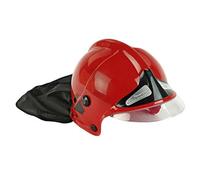 KLEIN 8918, Casco da pompiere con visiera fissa e protezione per il collo, Rosso