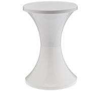 Klein & More, Sgabello, 30 x 30 x 45 cm, Bianco (Weiß), plastica, senza schienale