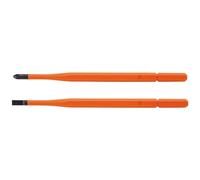 Klein Tools 13156 Lame isolate per cacciavite, lame di ricambio intercambiabili a punta singola per cacciaviti isolati Klein, confezione da 2