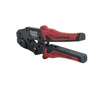 Klein Tools 3005CR - Pinza crimpatrice per cavi da 10 a 22 AWG e cavi in rame, terminali isolati a cricchetto