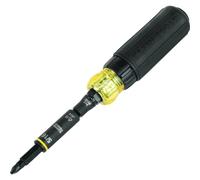 Klein Tools 32500HDRT KNECT - Cacciavite a cricchetto, cacciavite multi-bit/avvitatore a percussione, 11 in 1 con punte Phillips, scanalate, quadrate e Torx