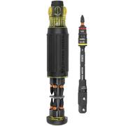 Klein Tools 32516HD KNECT 16-in-1 Cacciavite ibrido a impatto/avvitatore a percussione, magnetico, presa a scatto, 11 bit, 2 cacciaviti, adattatore quadrato da 3/8 di pollice