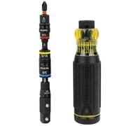 Klein Tools 32517HD KNECT 17-in-1 Cacciavite ibrido a impatto/avvitatore a percussione, magnetico, presa a scatto, 11 bit, 3 cacciaviti, porta punte, adattatore quadrato