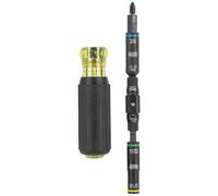 Klein Tools 32528HD KNECT 10-in-1 Impact-Rated Driver, Multi-Bit Screwdriver/Nut Driver with Deep-Well Flip Socket Sizes for Plumbing and HVAC