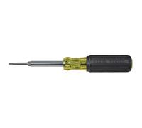 Klein Tools 32560 - Cacciavite multi-bit, strumento 6 in 1 a portata estesa con punte Phillips, scanalate e quadrate e driver per dadi