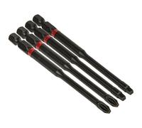 Klein Tools 32795 Pro Impact Driver Bits, Assorted Sizes, 4 Pack