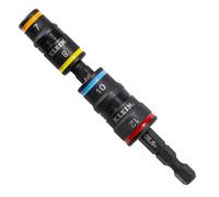 Klein Tools 32932M | Set di bussole impact 4 in 1 metriche | Misure 7 8 10 12 mm | Utensile professionale per avvitatori a impulsi